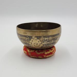 Klangschale aus Nepal mit Ornamenten: Ø ca. 15-16 cm