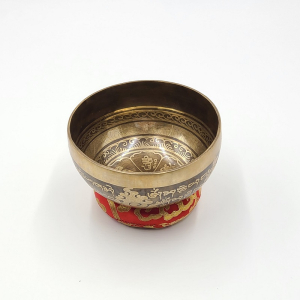 Klangschale aus Nepal mit Ornamenten: Ø ca. 15-16 cm