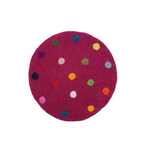 "Spotty" Filz Untersetzer rund, ca. 20 cm, Pivione