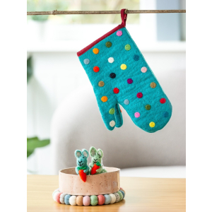 Topfhandschuh aus Filz Spotty linke Hand - verschiedene...