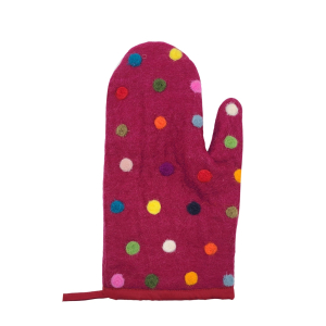 Topfhandschuh aus Filz Spotty linke Hand Pivione