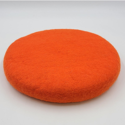 Filz Sitzkissen, Ø ca 35cm, gefüllt - Orange