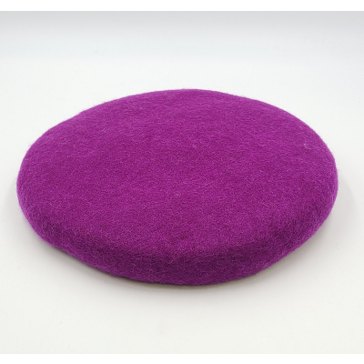 Filz Sitzkissen, Ø ca 35cm, gefüllt - Purple