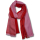 Wollschal mit Mini-Diamant Muster (65 * 200 cm) - Rot/Rosa