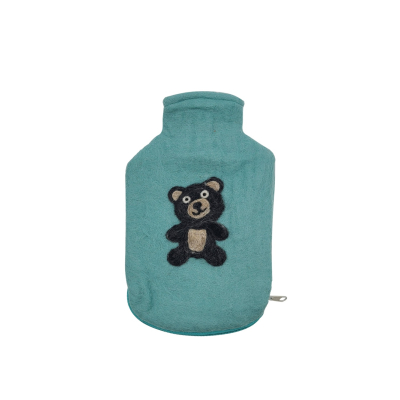 Wärmflaschenüberzug Teddy, mint (0,8l)