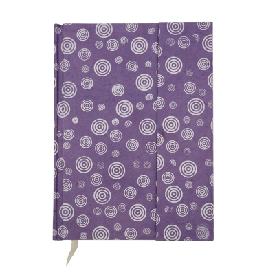 Notizbuch A5, violett/natur